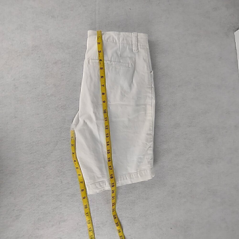 Lee Women's Cotton Blend White Mid Rise Regular Shorts Size 8M - Picture 7 of 11
